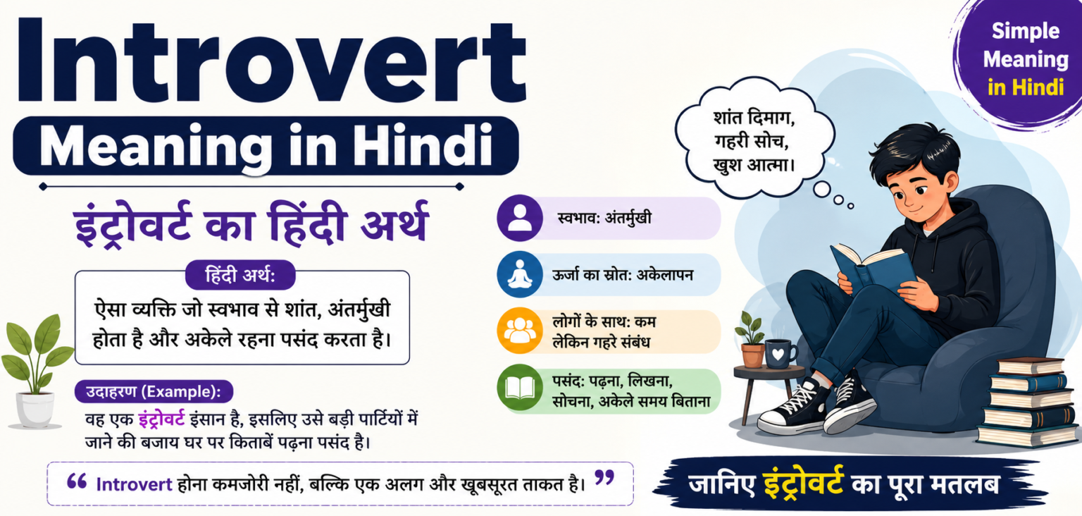 Introvert Meaning in Hindi