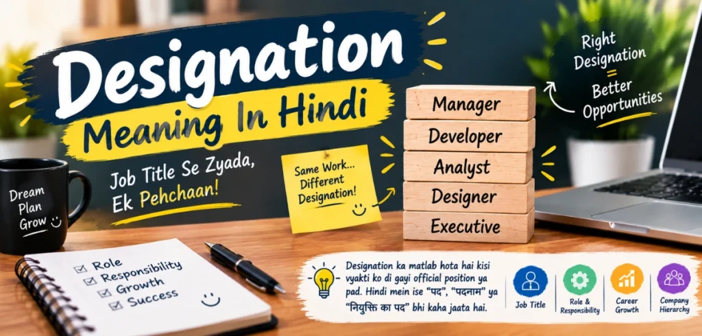 Designation Meaning In Hindi: The Simple Meaning You Should Know Designation Meaning In Hindi